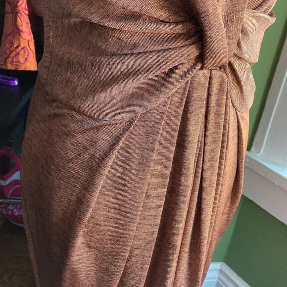 Women's THURLEY Dress Size S Brown Bronze - Picture 10 of 10